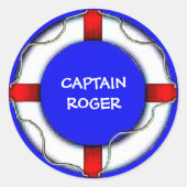 Custom Life Preserver Ronde Sticker (Voorkant)
