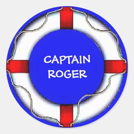 Custom Life Preserver Ronde Sticker (Voorkant)