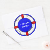 Custom Life Preserver Ronde Sticker (Envelop)