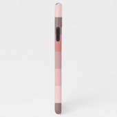 Custom Light Mauve Taupe Blush Roze Art Stripes iPhone Hoesje (Rechterkant)