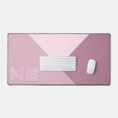 Custom Light Mauve Taupe Dusty Roos Blush Roze Bureaumat (Keyboard & Muis)