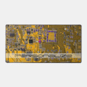 Custom Light Orange PCB Circuit Board for IT Pros Bureaumat (Voorkant)