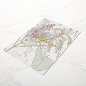 Custom Lila Folie Invitation Kaart (Gedraaid)