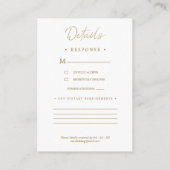 Custom Lilac Elegant Garland Wreath Wedding Informatiekaartje (Achterkant)