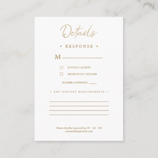 Custom Lilac Elegant Garland Wreath Wedding Informatiekaartje (Achterkant)