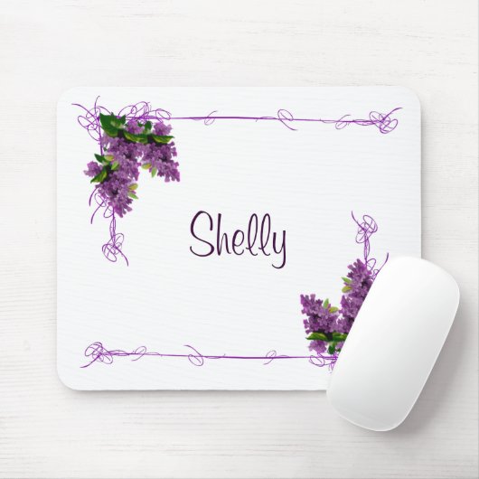 Custom Lilacs Mousepad Muismat (Met muis)