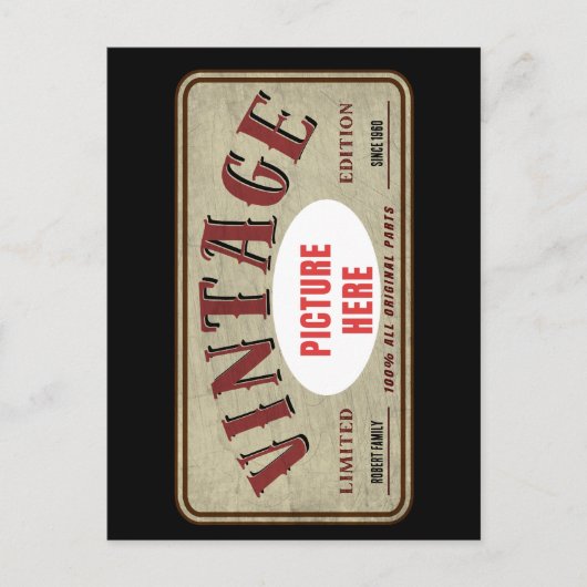 CUSTOM  LIMITED EDITION PERSOONLIJKE FOTO FEESTDAGENKAART (Voorkant)