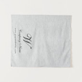 Custom Linen Business Table Runner Banner Script Wandkleed (Voorkant (horizontaal))