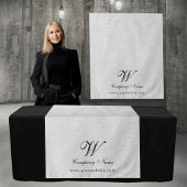Custom Linen Business Table Runner Banner Script Wandkleed