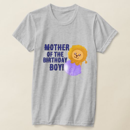 Custom Lion Themed Birthday Parent T-Shirt (Laagn)