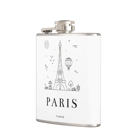 Custom Liquor Flask – Personalized Vinyl Flask for Heupfles (Links)