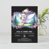 Custom Little Fairy Verjaardag Kaart (Staand voorkant)