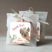 Custom Llama Vierkante Sticker