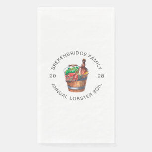 Custom Lobster Boil Jaarlijks Zomerfeest Servet