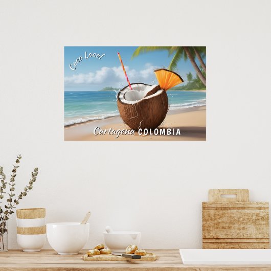 Custom Location Coco Loco Poster (Keuken)