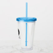 Custom Logo Acrylic Tumbler with Straw No Minimum Acryl Drinkbeker (Rechts)