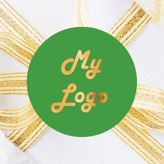 Custom logo afbeelding business forest groen ronde sticker