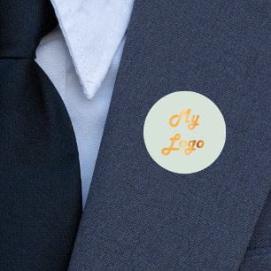 Custom logo afbeelding business sage groen ronde sticker