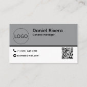Custom Logo and QR Code Business Card Visitekaartje (Achterkant)