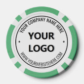 Custom Logo and Text Branded Poker Chips Example (Achterkant)