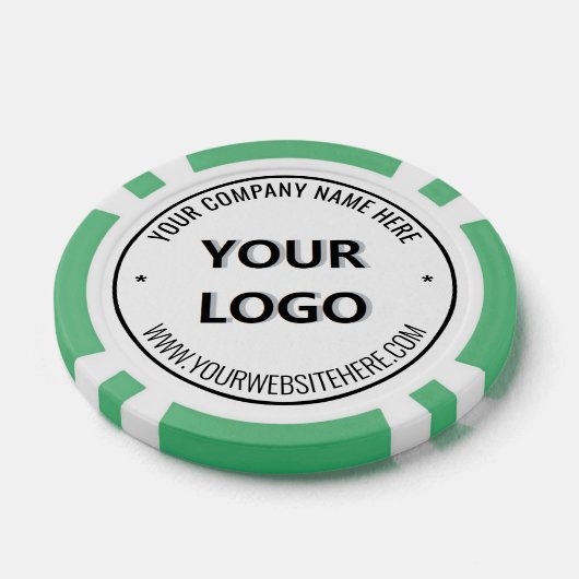 Custom Logo and Text Branded Poker Chips Example (Enkel)