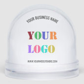 Custom Logo and Text Business Gift Snow Globe Sneeuwbol (Voorkant)
