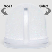 Custom Logo and Text Business Gift Snow Globe Sneeuwbol (Zijkant)