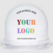 Custom Logo and Text Business Gift Snow Globe Sneeuwbol (Achterkant)