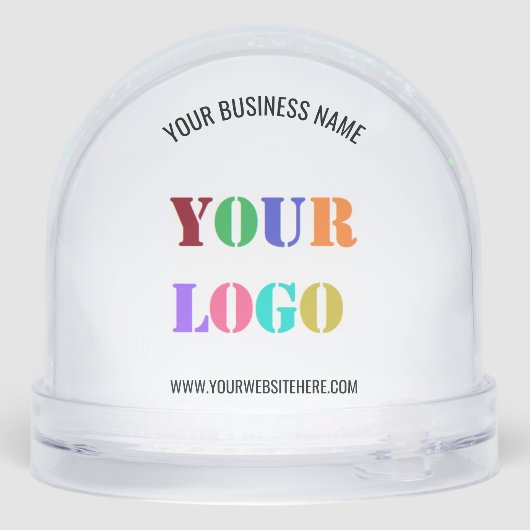 Custom Logo and Text Business Gift Snow Globe Sneeuwbol (Achterkant)