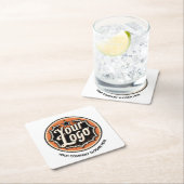 Custom Logo and Text Business Kartonnen Onderzetters (Insitu)