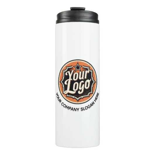 Custom Logo and Text Business Thermosbeker (Voorkant)