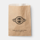 Custom Logo and Text  Kraft Paper Bag  Bedankzakje (Voorkant)