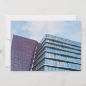 Custom Logo Bedrijfsnaam Foto Minimalist Notitiekaartje (Achterkant)