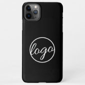 Custom Logo Black Business Professional iPhone Hoesje (Achterkant)