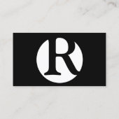 Custom Logo Black Visitekaartje (Achterkant)