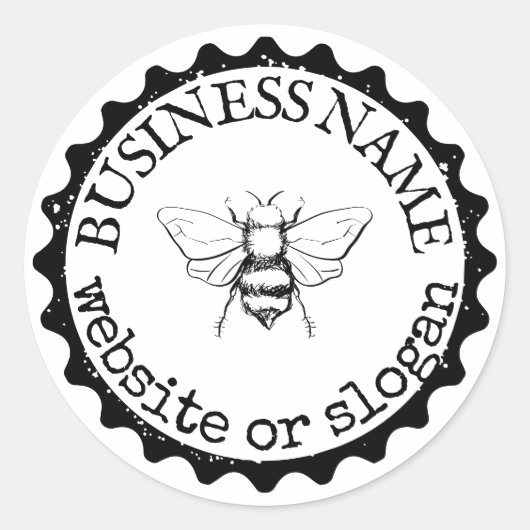 Custom Logo Bumblebee Farmhouse Stickers (Voorkant)