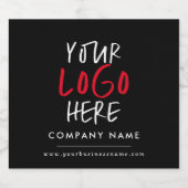 Custom Logo Business Branding wijnlabel Likeurfles Etiket (Enkel label)
