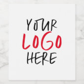Custom Logo Business Branding wijnlabel Wijn Etiket (Enkel label)