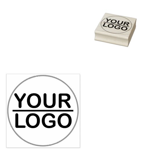 Custom logo business classic rubberstempel (Gestempeld)