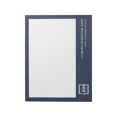 Custom Logo Business Company Branded Gift Blue Notitieblok (Linkerzijde)