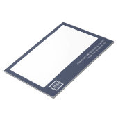 Custom Logo Business Company Branded Gift Blue Notitieblok (Schuin)