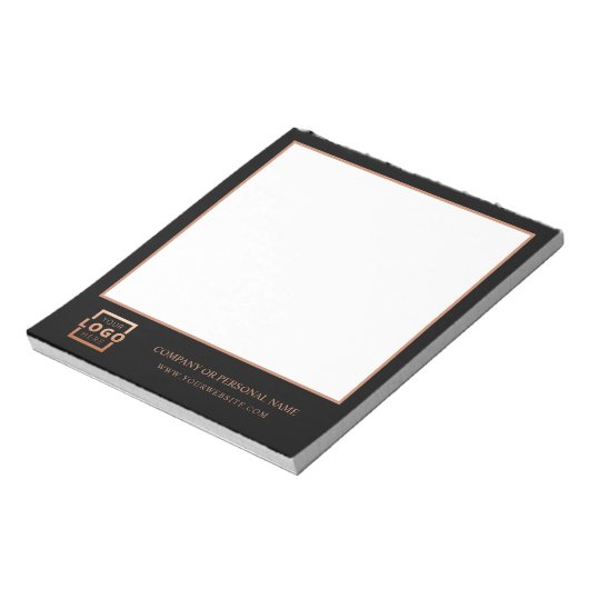 Custom Logo Business Company Branded Gift Copper Notitieblok (Linkerzijde)