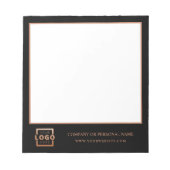Custom Logo Business Company Branded Gift Copper Notitieblok (Voorkant)