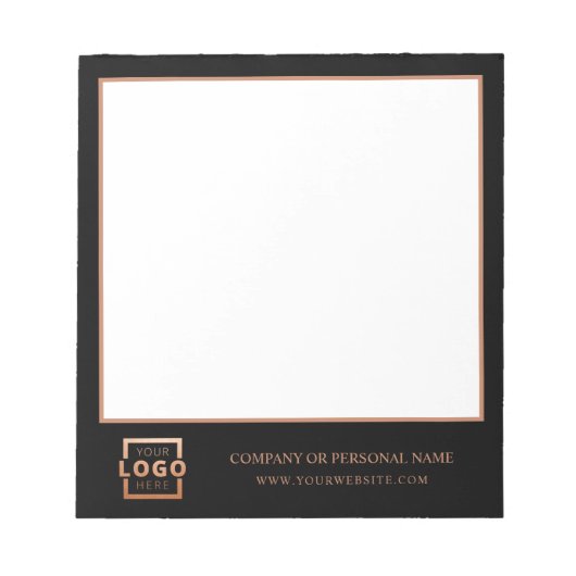 Custom Logo Business Company Branded Gift Copper Notitieblok (Voorkant)
