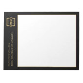 Custom Logo Business Company Branded Gift Gold Notitieblok (Voorkant)