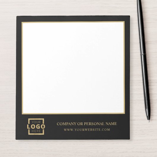 Custom Logo Business Company Branded Gift Gold Notitieblok