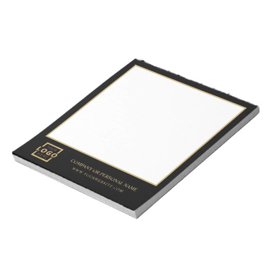 Custom Logo Business Company Branded Gift Gold Notitieblok (Linkerzijde)