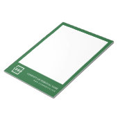Custom Logo Business Company Branded Gift Green Notitieblok (Schuin)