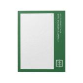Custom Logo Business Company Branded Gift Green Notitieblok (Linkerzijde)