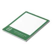 Custom Logo Business Company Branded Gift Green Notitieblok (Linkerzijde)